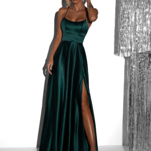 Smaragdové dlouhé večerní šaty CELLINES Velikost: L