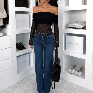 Tmavě modré wide leg džíny LIMER Velikost: XL