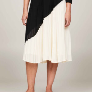 Tommy Hilfiger dámská černo krémová sukně WW0WW41073 40/R