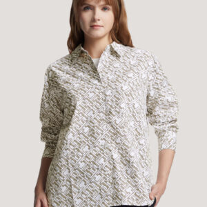 Tommy Hilfiger dámská krémová košile WW0WW40222 M-L