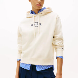 Tommy Hilfiger dámská krémová mikina WW0WW45528 XL