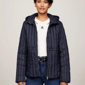 Tommy Hilfiger dámská modrá bunda Feminine WW0WW40484 XXL