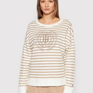 Tommy Hilfiger dámská pruhovaná mikina WW0WW34437 L