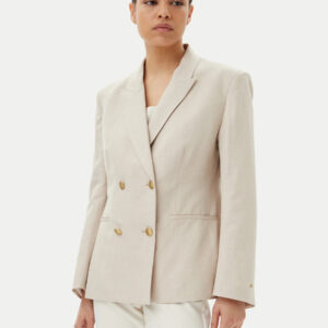 Tommy Hilfiger dámské béžové lněné sako WW0WW45466 42