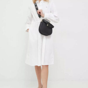 Tommy Hilfiger dámské bílé košilové šaty WW0WW39196 42