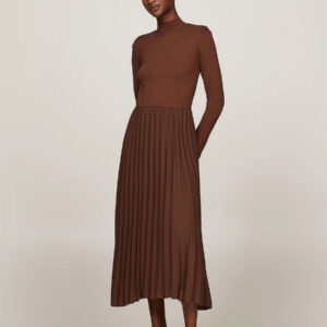 Tommy Hilfiger dámské hnědé šaty WW0WW44176 L