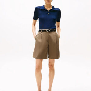 Tommy Hilfiger dámské khaki šortky WW0WW44764 40