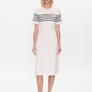 Tommy Hilfiger dámské krémové šaty WW0WW37850 M