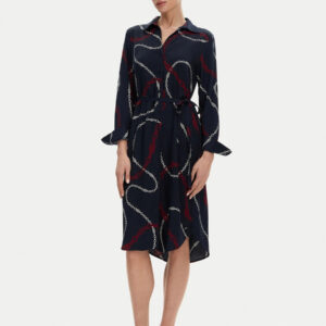 Tommy Hilfiger dámské tmavě modré šaty WW0WW44665 38