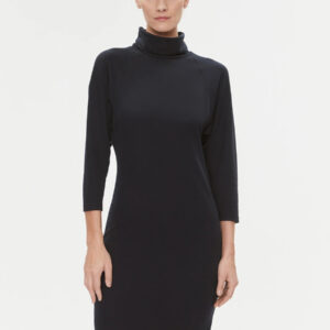 Tommy Hilfiger dámské tmavě modré úpletové šaty WW0WW40290 S