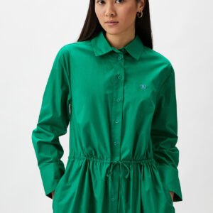 Tommy Hilfiger dámské zelené košilové šaty WW0WW41431 38