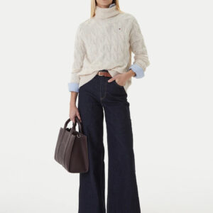 Tommy Hilfiger dámský béžový rolák WW0WW46791ADK XL