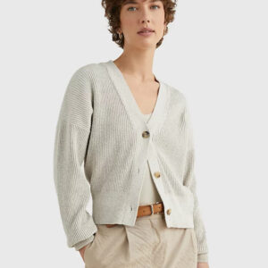 Tommy Hilfiger dámský béžový svetr WW0WW38536 M