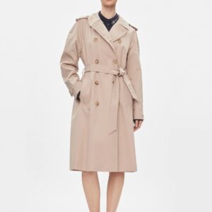 Tommy Hilfiger dámský béžový trenčkot WW0WW40482 40