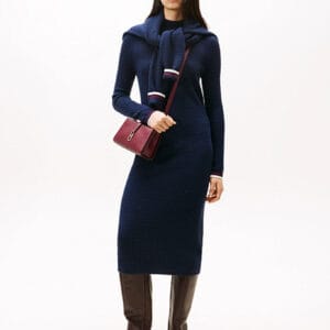 Tommy Hilfiger svetrové šaty WW0WW46430C1G XL