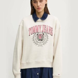 Tommy Jeans dámská béžová mikina DW0DW20211 M