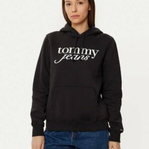 Tommy Jeans dámská černá mikina DW0DW20170 XL