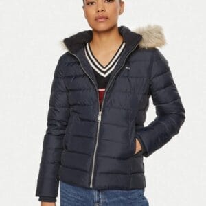 Tommy Jeans dámská modrá zimní bunda DW0DW18312C1G XL