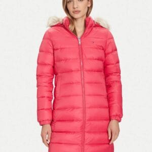 Tommy Jeans dámská růžová bunda DW0DW18864XI5 L