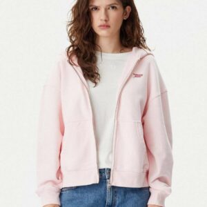 Tommy Jeans dámská růžová mikina DW0DW20303 M