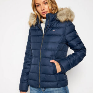 Tommy Jeans dámská tmavě modrá zimní bunda DW0DW08588 XS