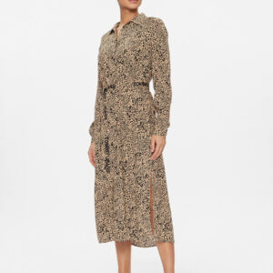 Tommy Jeans dámské béžové vzorované šaty DW0DW16927 L