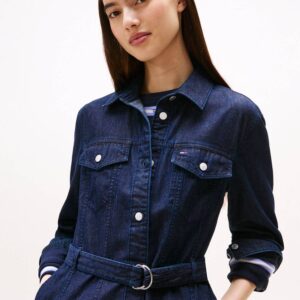 Tommy Jeans dámské džínové šaty DW0DW216491BK XL