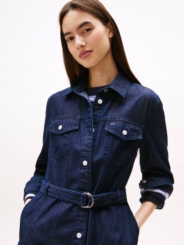 Tommy Jeans dámské džínové šaty DW0DW216491BK XL