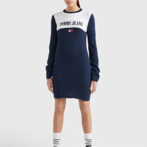 Tommy Jeans dámské modré šaty DW0DW14400 L