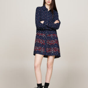 Tommy Jeans dámské modré šaty Floral DW0DW18713 XS