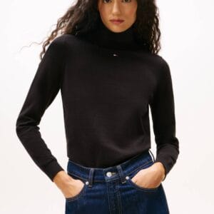 Tommy Jeans dámský černý rolák DW0DW21672BDS XL