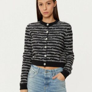 Tommy Jeans dámský černý svetr DW0DW19340 L