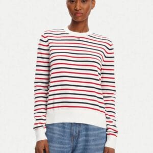Tommy Jeans dámský pruhovaný svetr DW0DW201590FG L