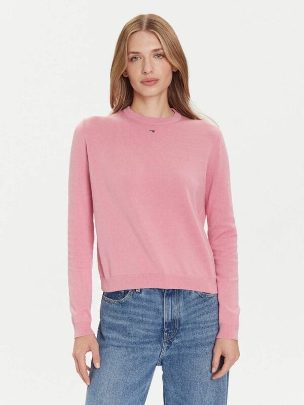 Tommy Jeans dámský růžový svetr DW0DW20159THC XL