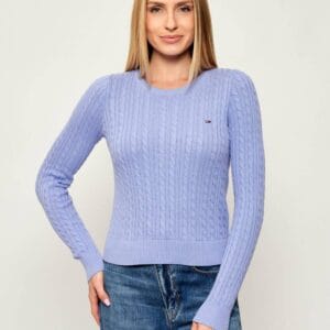 Tommy Jeans dámský světle fialový svetr DW0DW22165C5Z XL