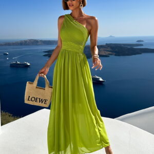 Zelené elegantní dlouhé šaty FLOAT Velikost: ONESIZE