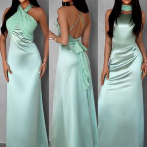 Zelené elegantní šaty BOLZANO Velikost: ONESIZE