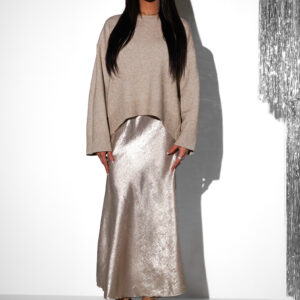 Zlatá třpytivá dlouhá sukně ENETY Velikost: ONESIZE