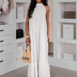 Béžové dlouhé letní šaty AETHER Velikost: ONESIZE