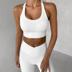 Bílá sportovní fitness podprsenka SONDEL Velikost: L
