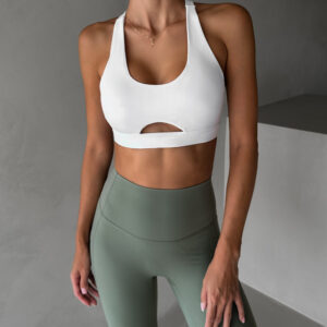 Bílá sportovní jóga podprsenka VEBINE Velikost: L