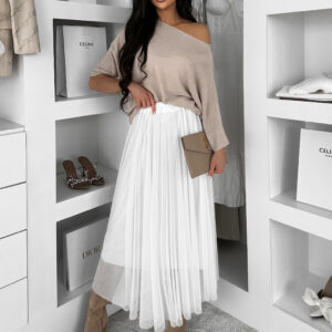 Bílá tylová midi sukně NEXORA Velikost: ONESIZE