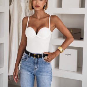 Bílé body korzet STRONYA Velikost: M/L