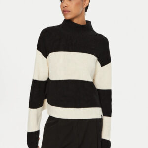 Calvin Klein černobílý pruhovaný svetr J20J224227 L