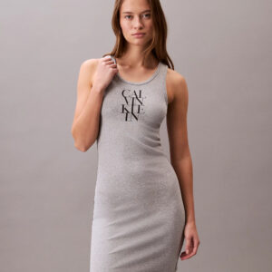 Calvin Klein dámské šedé šaty LV044C203G L