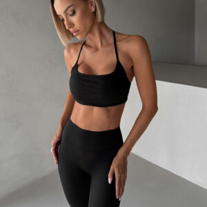 Černá basic sportovní jóga podprsenka MIVORA Velikost: L