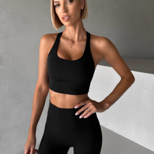 Černá sportovní fitness podprsenka MINARA Velikost: L