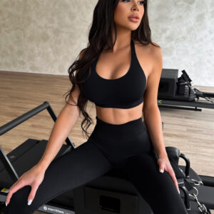 Černá sportovní fitness podprsenka SULENA Velikost: L