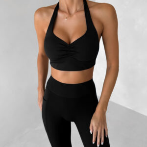 Černá sportovní jóga podprsenka PRELOMA Velikost: XS