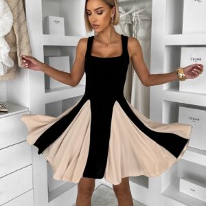 Černé krátké elegantní áčkové šaty NOREZA Velikost: ONESIZE